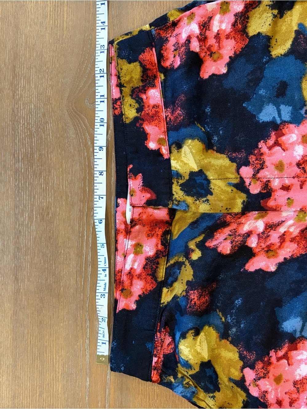 Abercrombie & Fitch Navy Floral Wide-Leg Pants - Picture 3 of 7